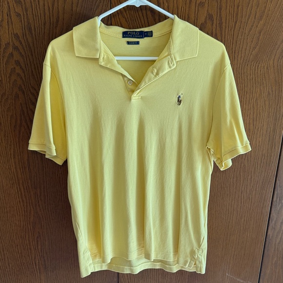 Polo by Ralph Lauren Men's Bright Yellow Polo Shirt - Picture 1 of 3
